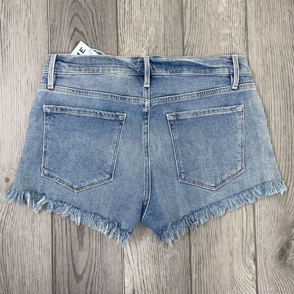 Frame Le Cutoff Women Size 27 Cotton Denim NEW Jean Short Fray Hem Festival - Picture 2 of 10